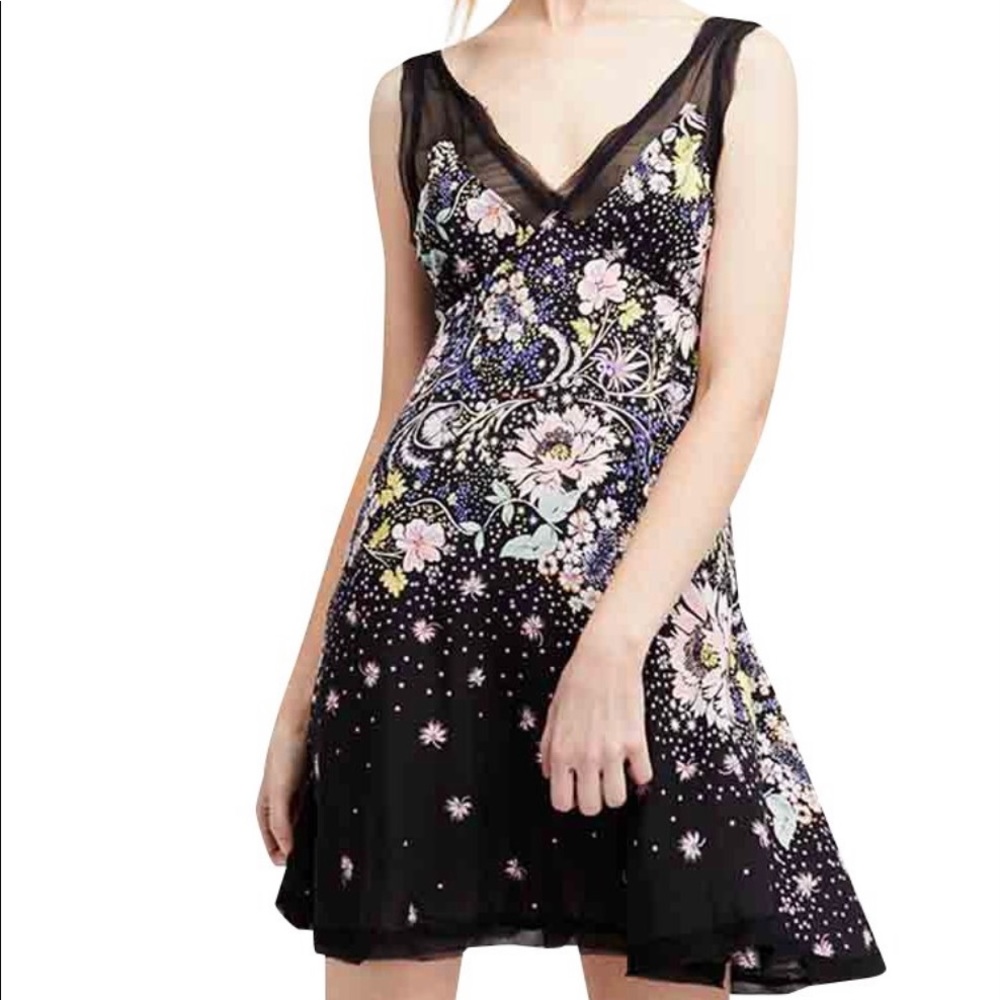 Free People Dress “Longwood Printed Slip” XS